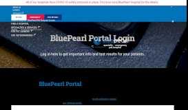 
							         BluePearl Portal Login | BluePearl Specialty + ... - Blue Pearl Vet								  
							    