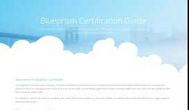 
							         BluePrism Certification Guide 2018 - Updated Policy (Step By Step ...								  
							    