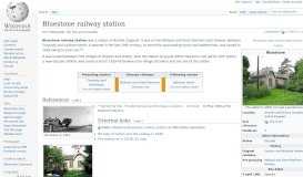 
							         Bluestone railway station - Wikipedia								  
							    