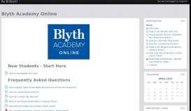
							         Blyth Academy Online								  
							    
