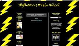 
							         Blythewood High School Honors Forum Information......								  
							    