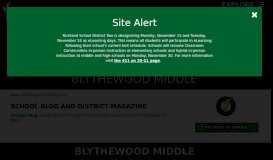 
							         Blythewood Middle - School Blog and District Magazine								  
							    
