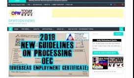 
							         BM (BALIK MANGGAGAWA) Online System: 2019 OEC GUIDELINES ...								  
							    