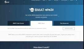 
							         BMAT Ninja - Online BMAT Course and BMAT Question Bank ...								  
							    