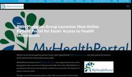 
							         BMH Physician Group Launches New Online Patient Portal for Easier ...								  
							    