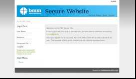 
							         BMM Secure Site								  
							    