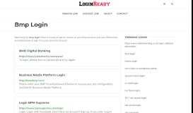 
							         Bmp Login — Sign in to Account - loginready.com								  
							    