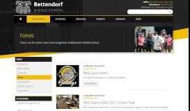 
							         BMS News - Bettendorf Middle School - Bettendorf Community School								  
							    