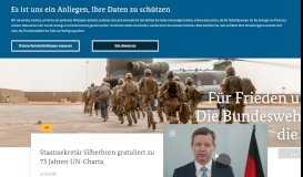 
							         BMVg.de: Das Bundesministerium der Verteidigung								  
							    