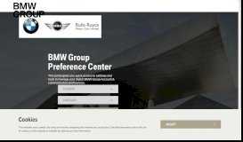 
							         BMW Group Preference Center								  
							    