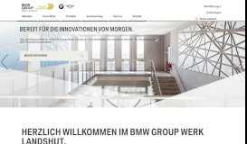 
							         BMW Group Werk Landshut - BMW Group Plants								  
							    