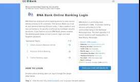 
							         BNA Bank Online Banking Login - CC Bank								  
							    