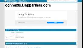 
							         Bnpparibas - Connexis Portal								  
							    