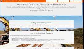 
							         BNSF Contractor Orientation								  
							    