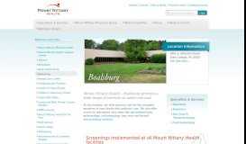 
							         Boalsburg | Medical Facilities | Mount Nittany Health System								  
							    