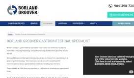 
							         Board-certified Gastroentrologists | Borland Groover								  
							    