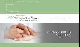 
							         Board Certified Surgeons - Wilmington Plastic Surgery								  
							    
