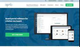 
							         Board Meeting Software | Board Management Software | Aprio								  
							    