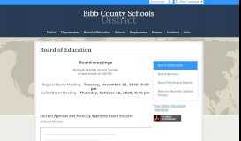 
							         Board Meetings and Agendas - Boards & Committees - Bibb County ...								  
							    