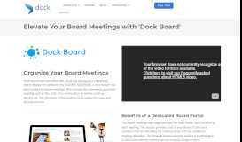
							         Board Meetings | Manage your board meetings using ... - Dock 365								  
							    
