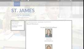 
							         Board Members - St. James Parish Schools								  
							    