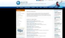 
							         Board of Directors - AUCD								  
							    