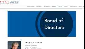 
							         Board of Directors - PNT Data								  
							    