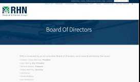 
							         Board Of Directors | RHN | Regence Health Network								  
							    