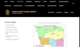 
							         Board of Education District Maps - Harris County School District								  
							    