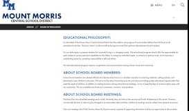 
							         Board of Education - Mount Morris Central School District								  
							    