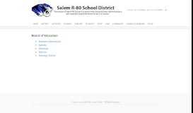 
							         Board of Education - Salem R80 Schools								  
							    