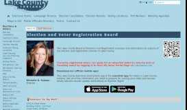 
							         Board of Elections and Voter Registration - Lake County, Indiana								  
							    