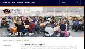 
							         Board of Trustees - The King's Academy								  
							    