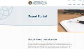 
							         Board Portal - Presbyterian Senior Care of WNY								  
							    