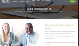 
							         Board Portal Software - iDeals Virtual Boardroom								  
							    
