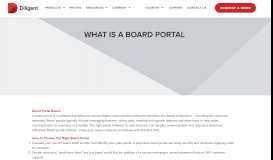 
							         Board Portal: What Is A Board Portal And How ... - Diligent Corporation								  
							    