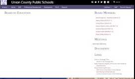 
							         Board - Union County Public Schools								  
							    