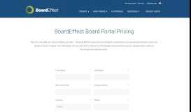 
							         BoardEffect Pricing | BoardEffect Board Portal								  
							    