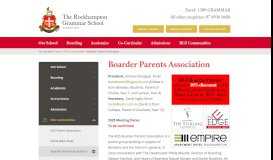
							         Boarder Parents Association - The Rockhampton Grammar School								  
							    