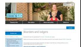 
							         Boarders and lodgers | Tenants NSW								  
							    