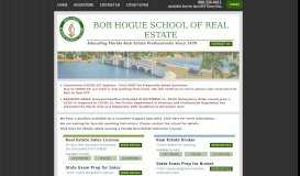 
							         Bob Hogue School of Real Estate License Online Classroom Florida								  
							    