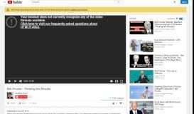 
							         Bob Proctor - Thinking Into Results - YouTube								  
							    