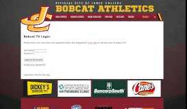 
							         Bobcat TV Login - Jones County Junior College Bobcats								  
							    