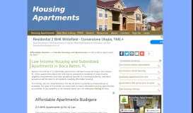 
							         Boca Raton FL Low Income Housing and Subsidized Apartments								  
							    