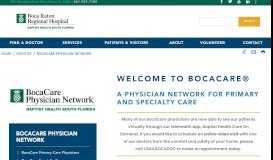 
							         BocaCare Physician Network - Boca Raton Regional Hospital								  
							    