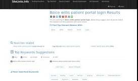 
							         Boice willis patient portal login Results For Websites Listing								  
							    
