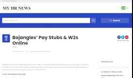 
							         Bojangles' Pay Stubs & W2s Online | My HR News								  
							    