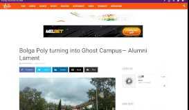 
							         Bolga Poly turning into Ghost Campus— Alumni Lament | Starr Fm								  
							    