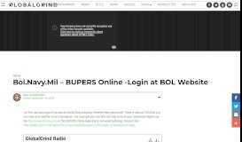 
							         Bol.Navy.Mil – BUPERS Online -Login at BOL Website ...								  
							    