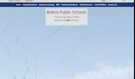 
							         Bolton Public Schools: Home								  
							    